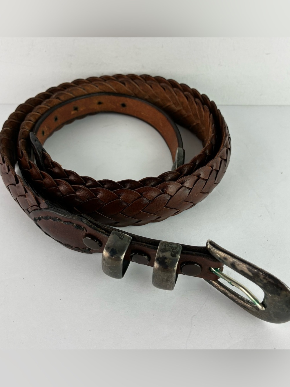 Handmade Woven Leather Belt